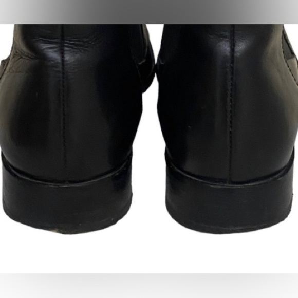 Country Road Black Leather Chelsea Ankle Boots - Picture 9 of 12